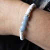 Pearls & White: bracelet talisman spirituel