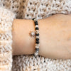 Enora: bracelet en quartz rutile noir