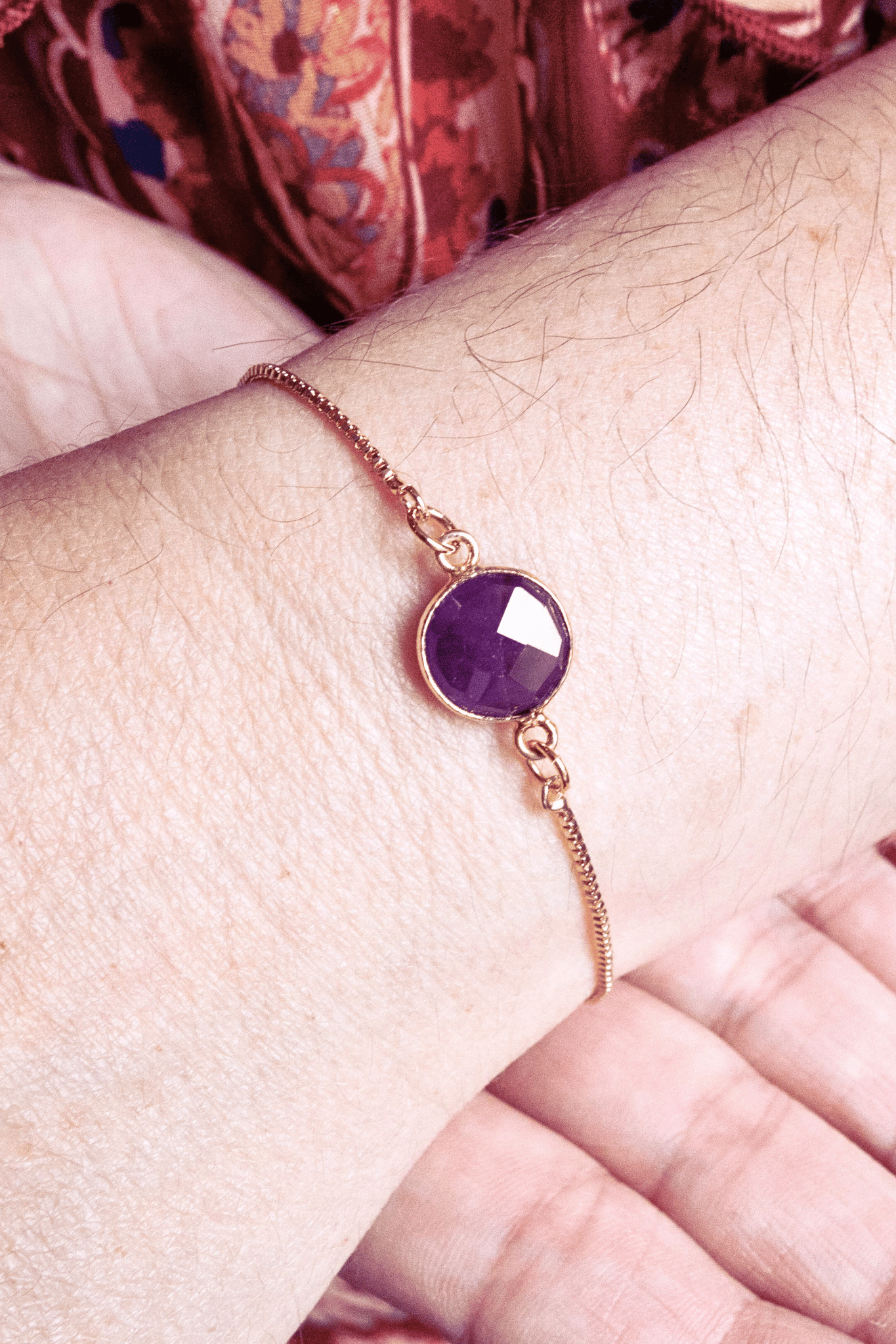 bracelet améthyste, bijoux spirituel bohème-chic