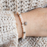 Inaya: bracelet en quartz rose amour tendrese douceur