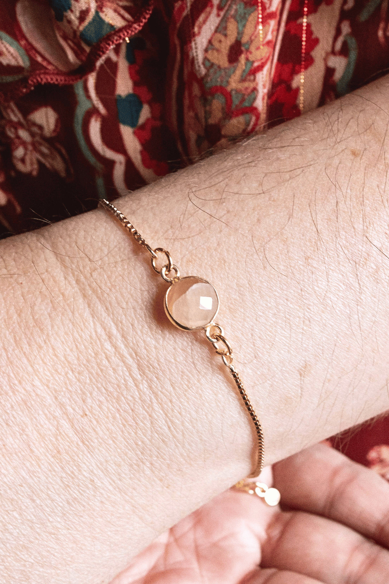 bracelet quartz rose, bijoux spirituel