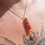 Collier Pendulum en cornaline