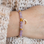 Luna Solis: bracelet en améthyste lavande