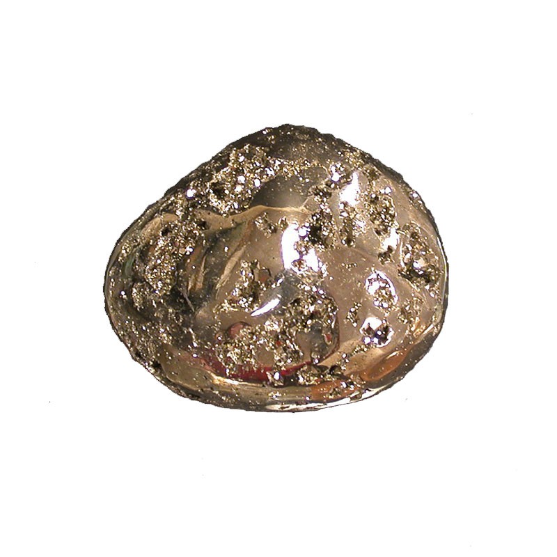 Pyrite pierre roulée