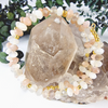 bracelet pierre de lune multicolore, bijoux spirituel bohème-chic