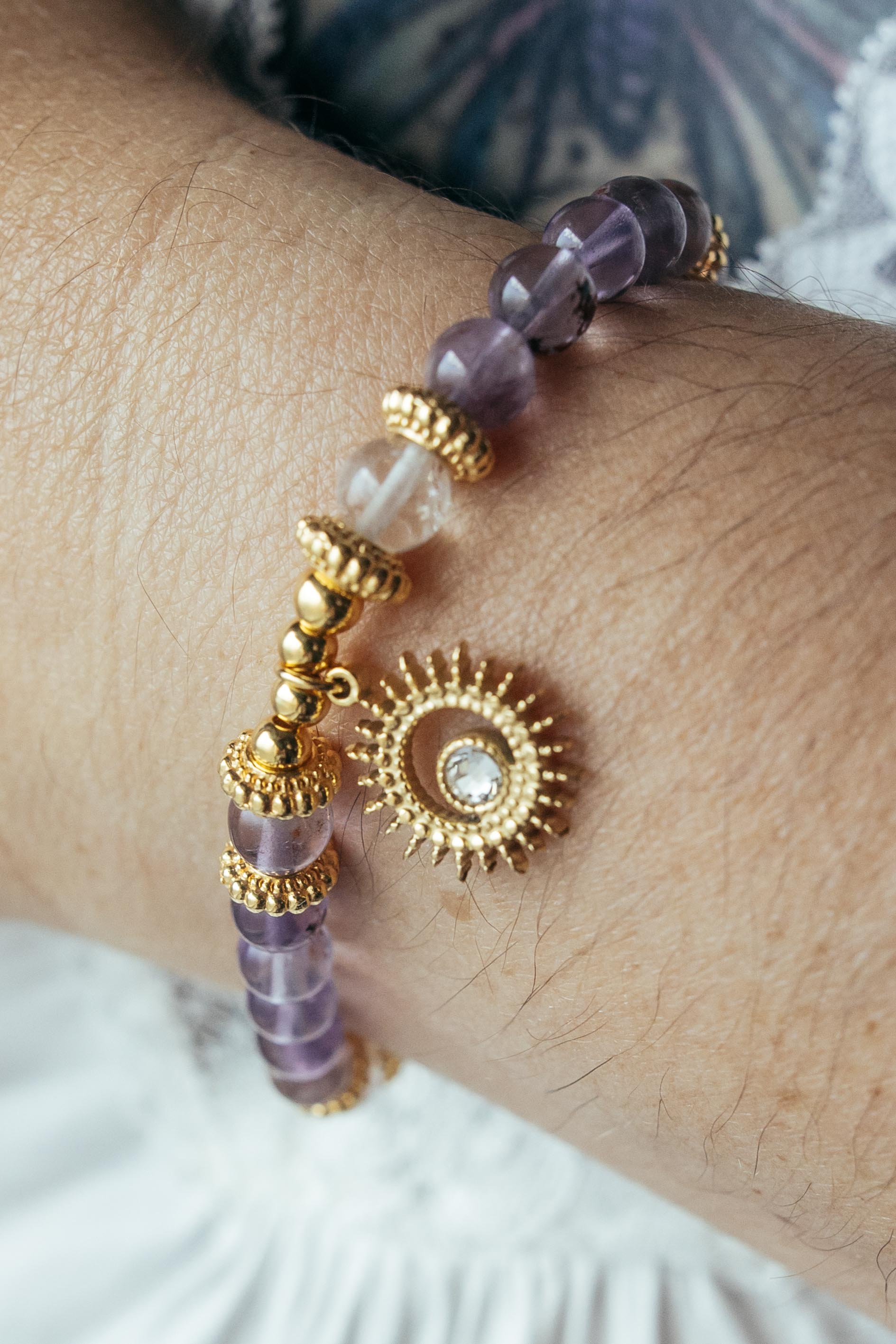 Déesse Cosmique: bracelet spirituel en pierres naturelles