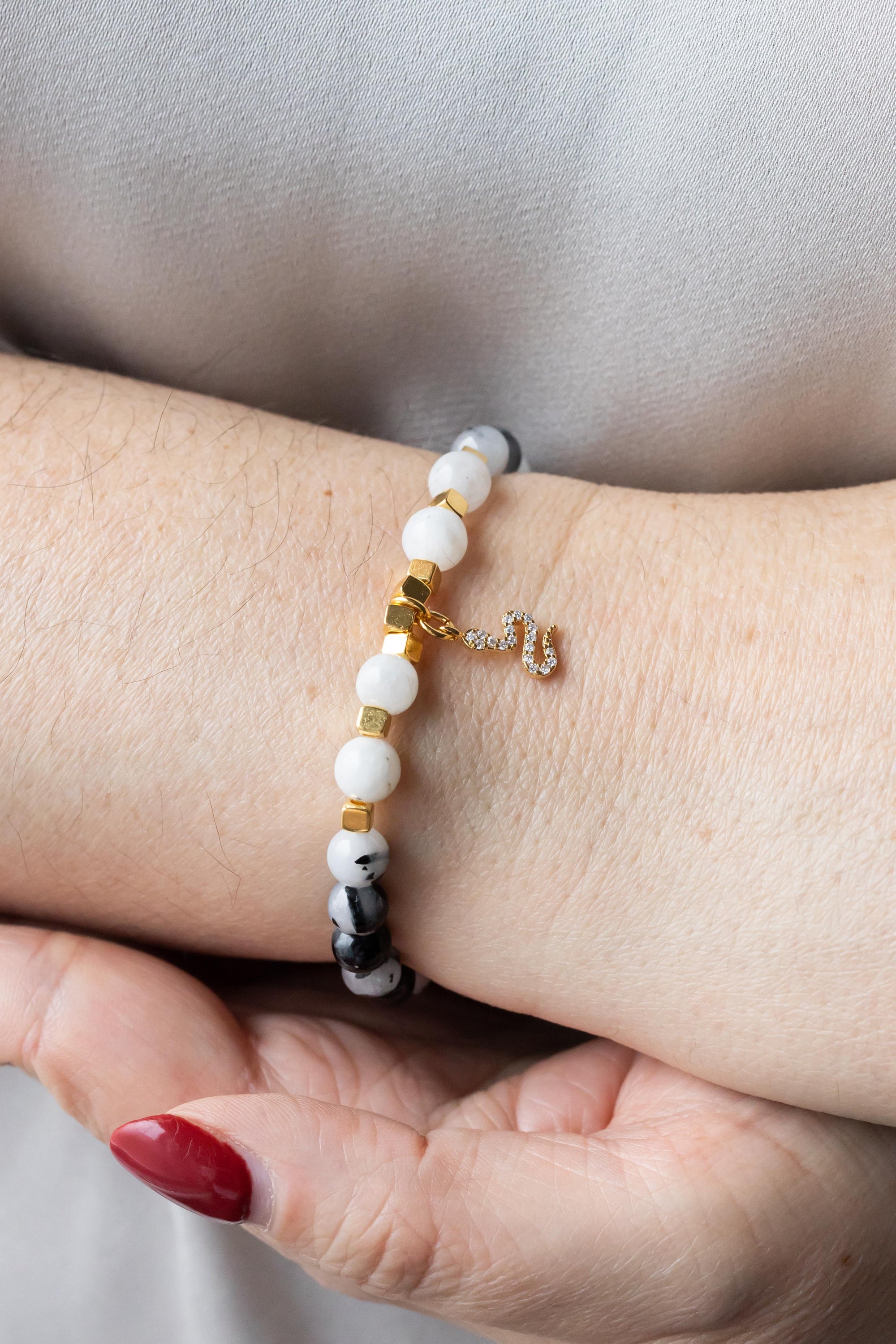 bracelet éveil kundalini, bracelet pierre de lune, bracelet spirituel